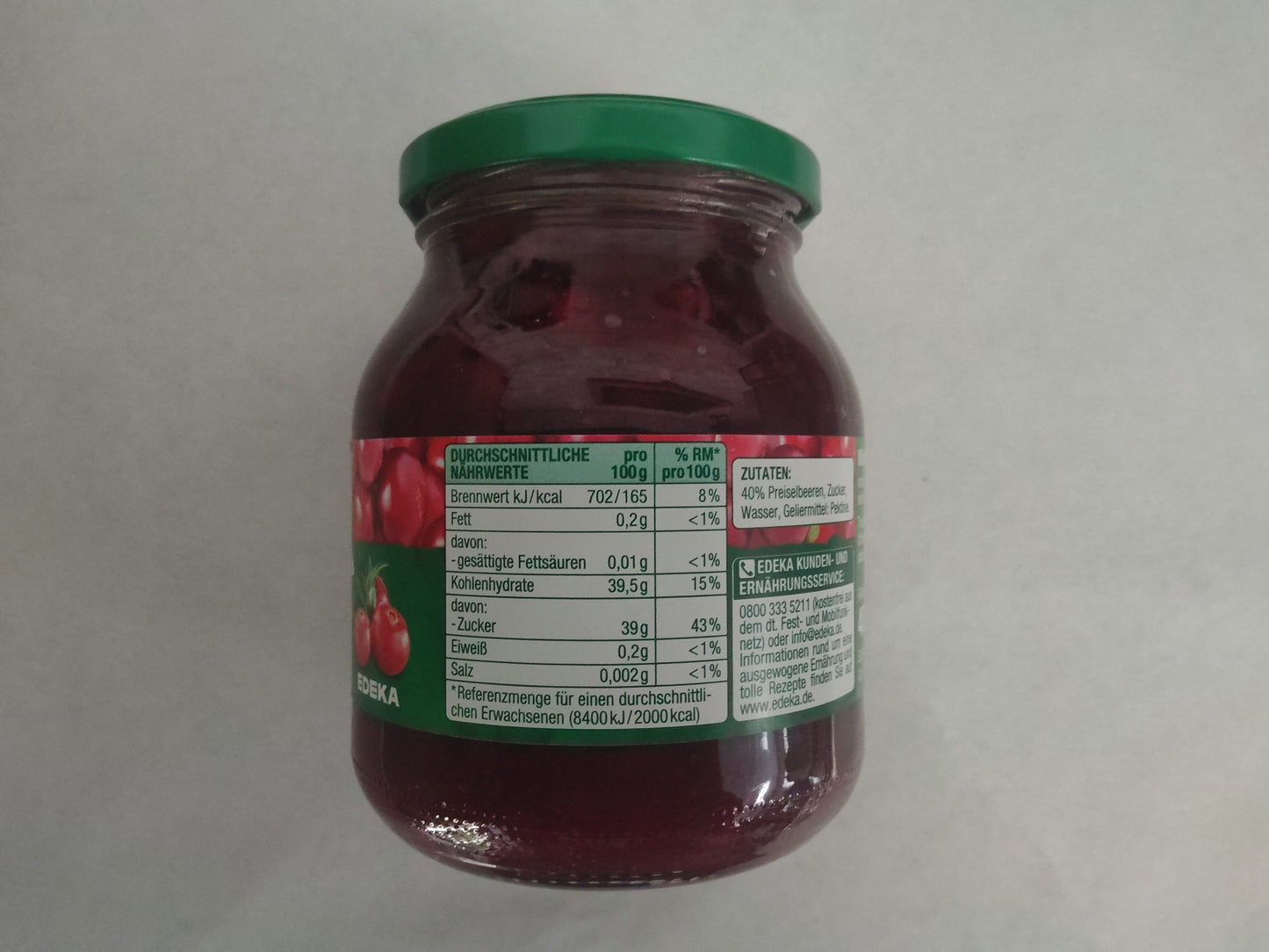 Gut and Gunstig Wild Lingonberry Preserve (EDEKA)