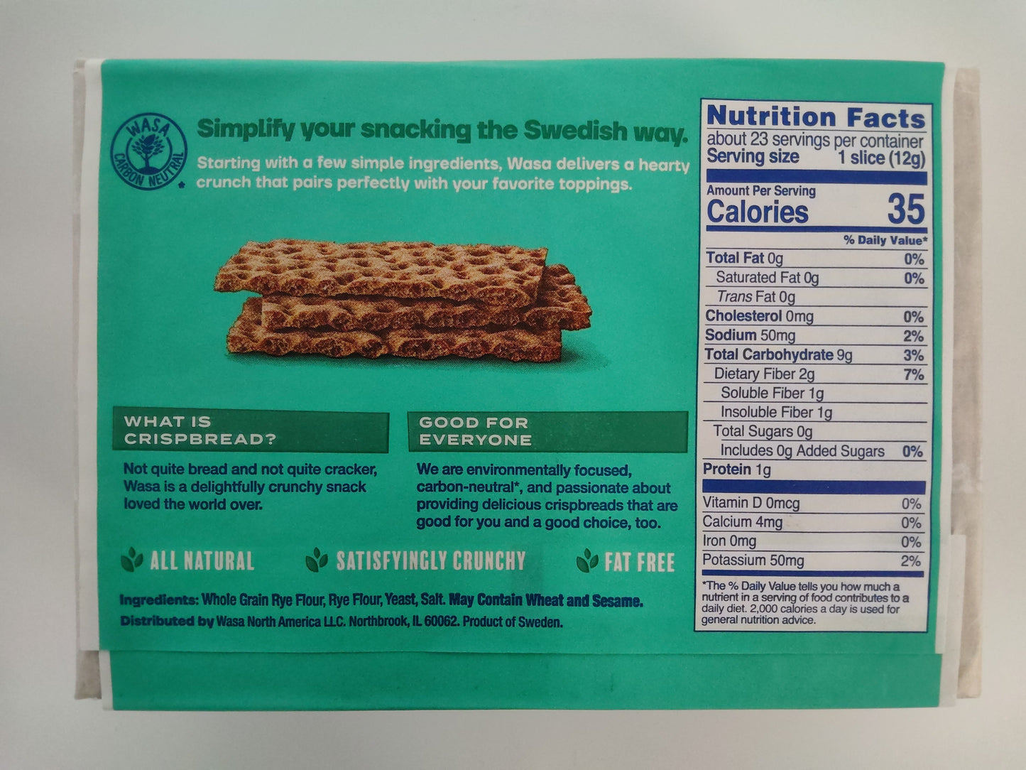 Wasa Sourdough Crispbread, 9.7 oz (275 g)