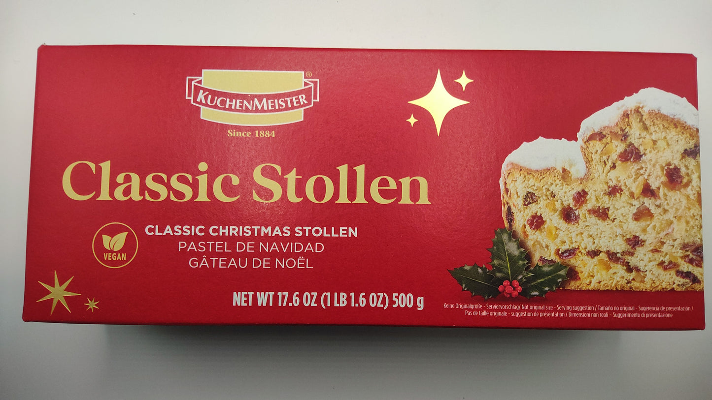 KuchenMeister Classic Christmas Stollen – 500g