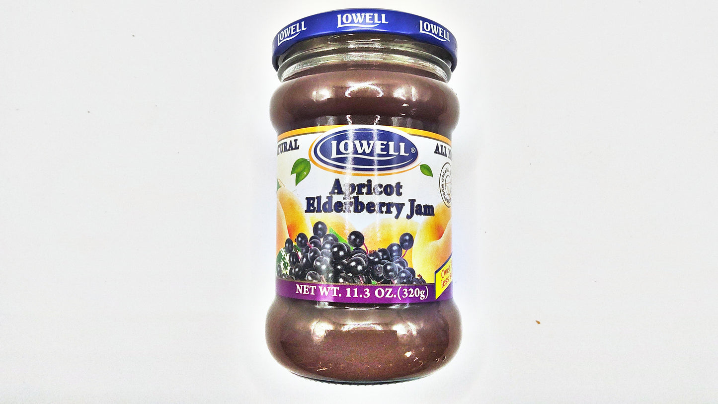 Lowell Apricot & Elderberry Jam – 320g