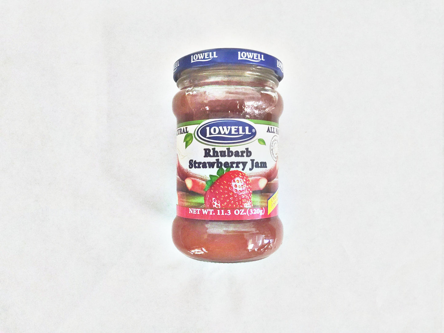 Lowell Rhubarb Strawberry Jam, 11.3 oz (320g)