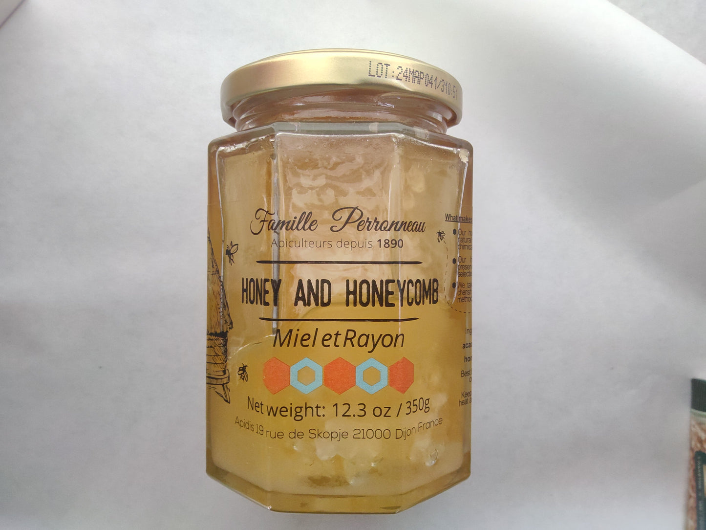Famille Perronneau Honey and Honeycomb, 12.3 oz (350g)
