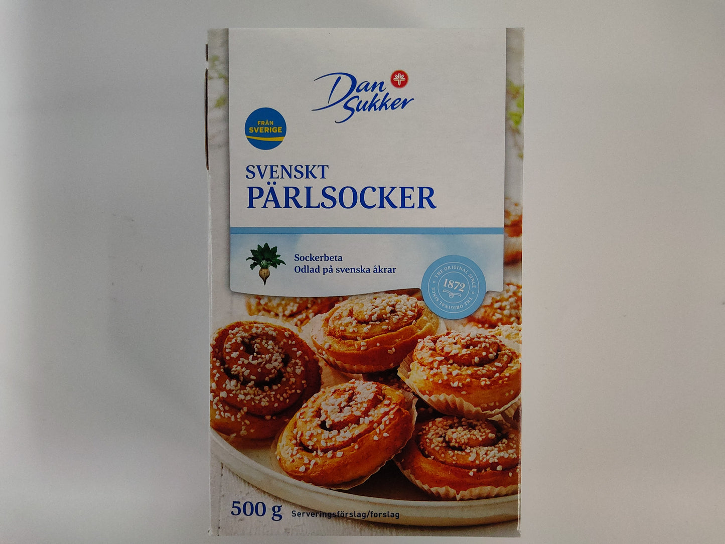 DanSukker Pearl Sugar (Pärlsocker), 17.6 oz (500g)