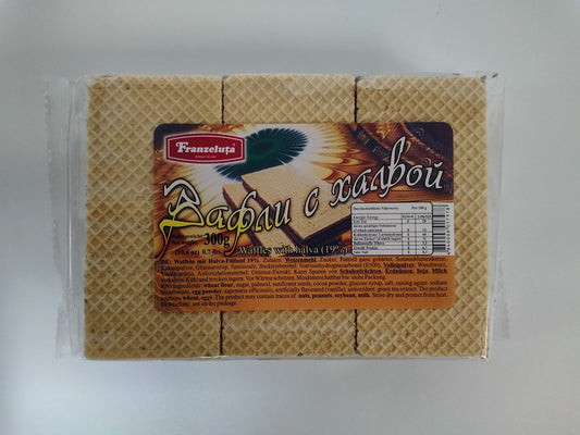 Franzeluta Halvah Waffle Cookies, 10.6 oz (300g)