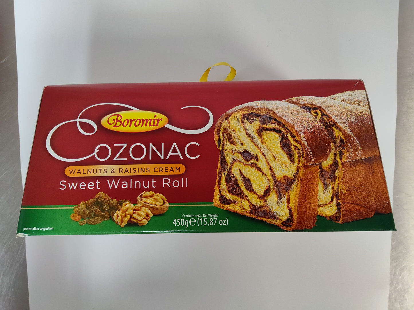 Boromir Cozonac Sweet Walnut Roll, 15.87 oz (450g)