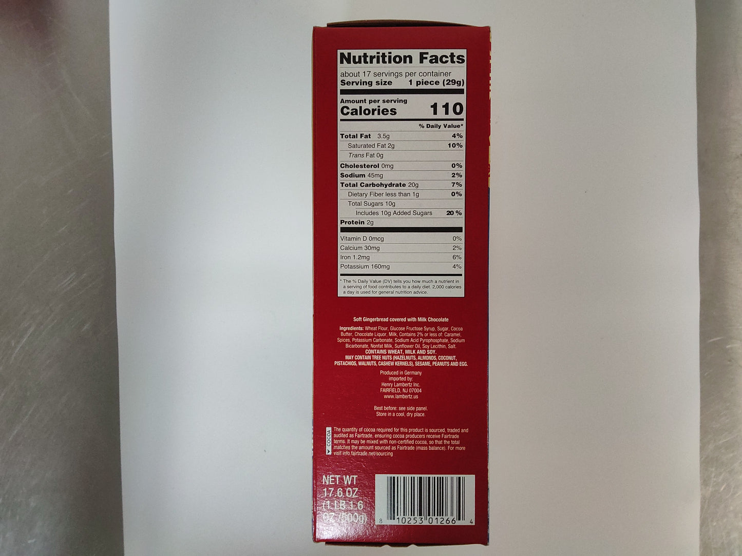 Lambertz Delicious Gingerbread Shapes Milk Chocolate, 7.05 oz (200g)