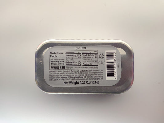 Riga Gold Cod Liver in Own Oil, 4.23 oz (120g)