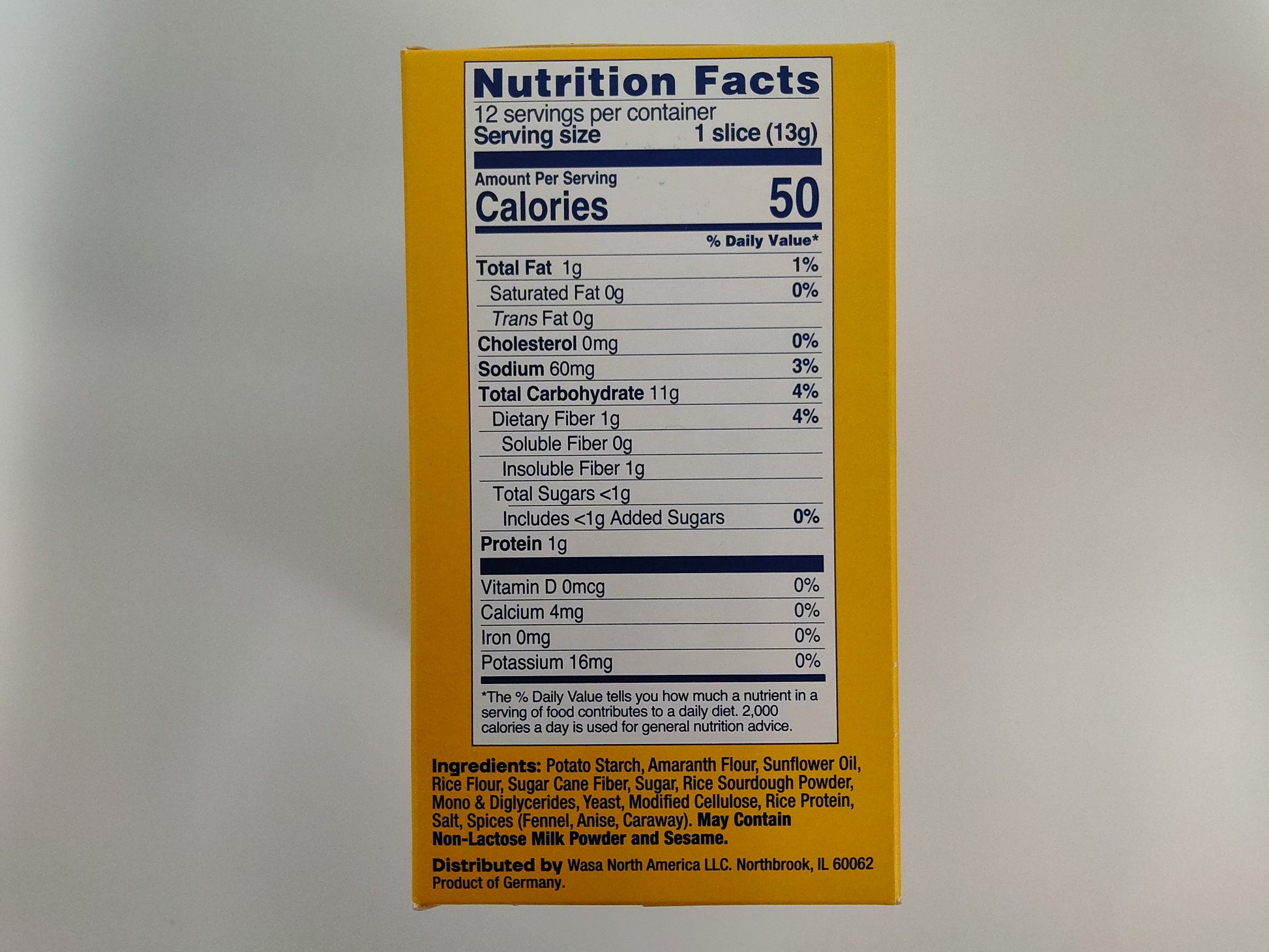 Wasa Gluten Free Original Crispbread, 5.4 oz (155 g)