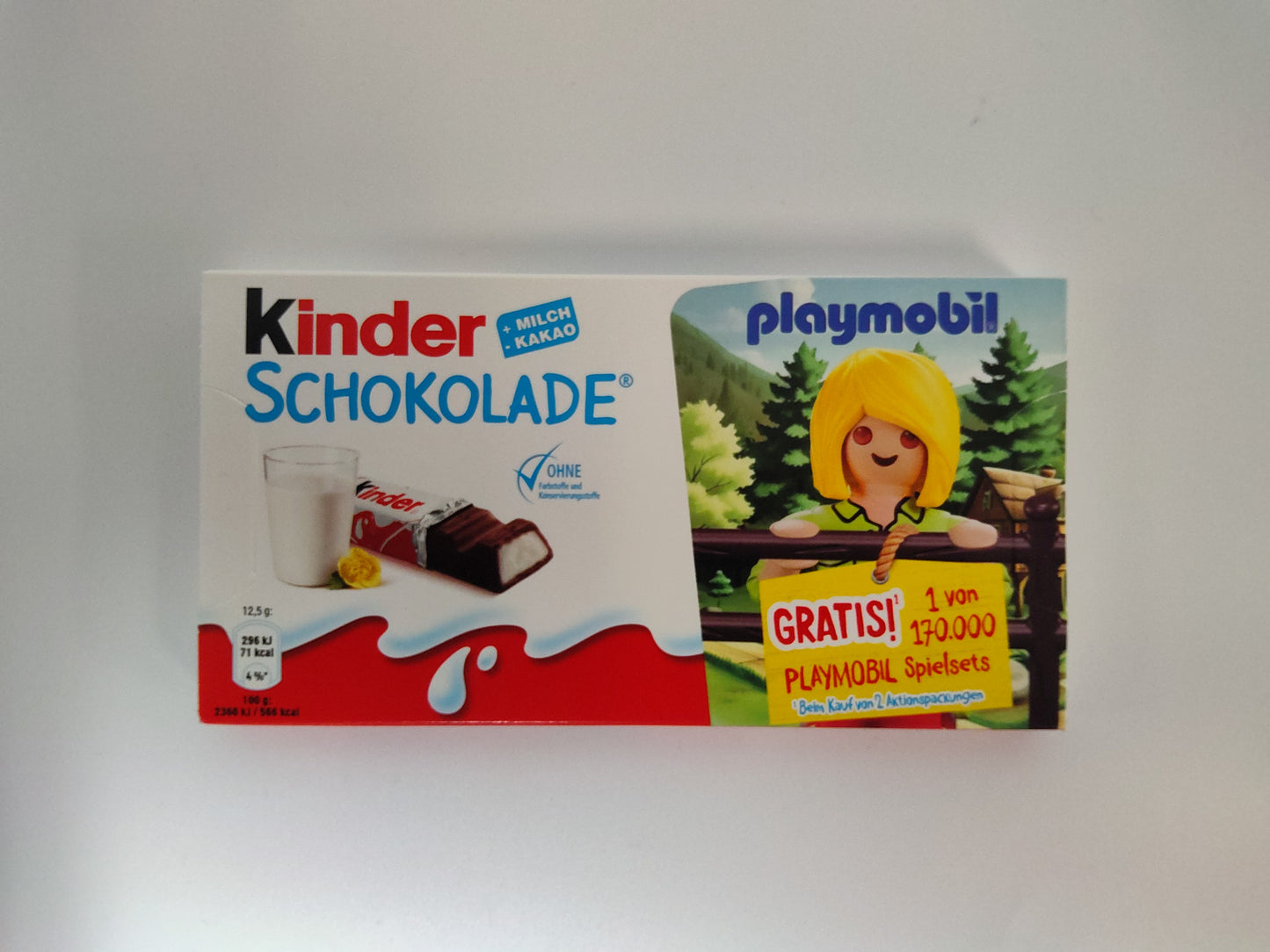 Kinder Schokolade Playmobil Edition, 3.5 oz (100g)