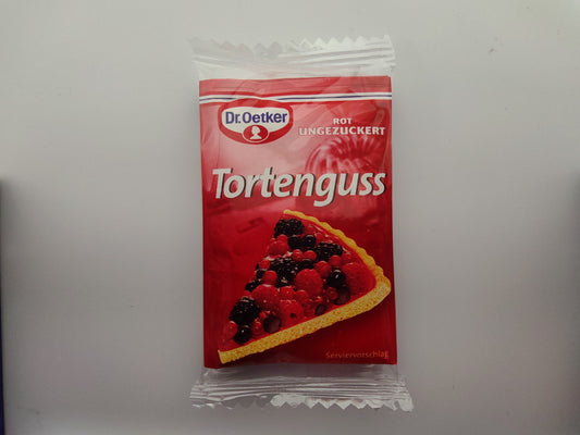 Dr. Oetker Tortenguss Rot Red Tart Glaze, 0.35 oz (10g)