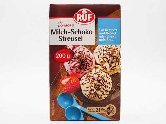 RUF Milk Chocolate Sprinkles (Milch-Schoko Streusel), 2.8 oz (80g)