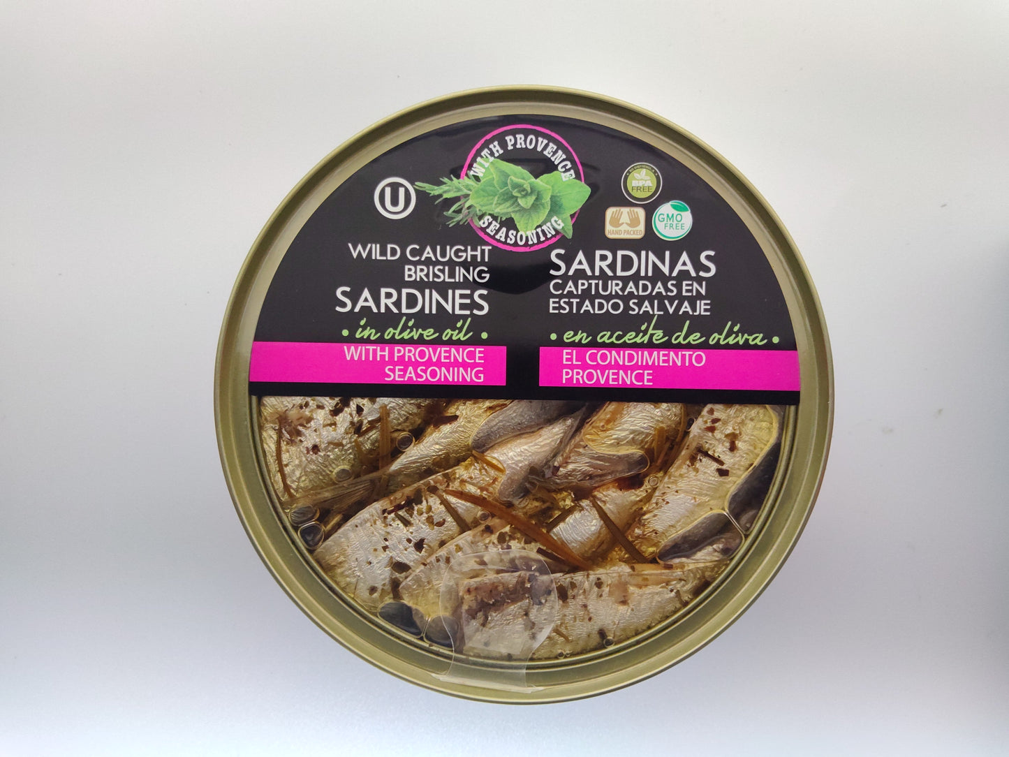 Les Mouettes d'Arvor Sardines Provence Style, 4.37 oz (124g)