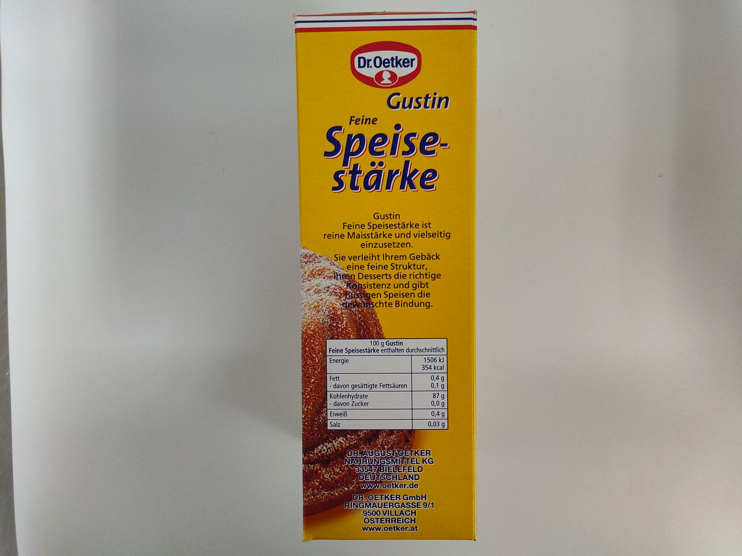 Dr. Oetker Gustin Fine Cornstarch, 8.8 oz (250g)