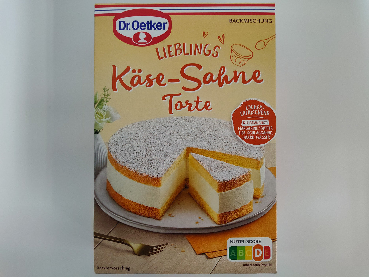 Dr. Oetker Lieblings Käse-Sahne Torte Kit, 5.6 oz (160g)