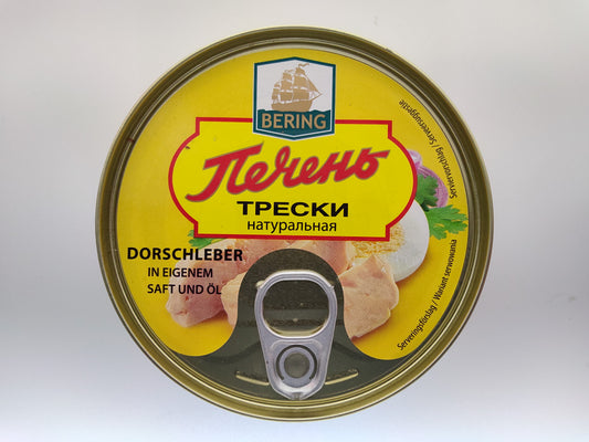 Bering Cod Liver in Own Oil, 4.06 oz (115g)
