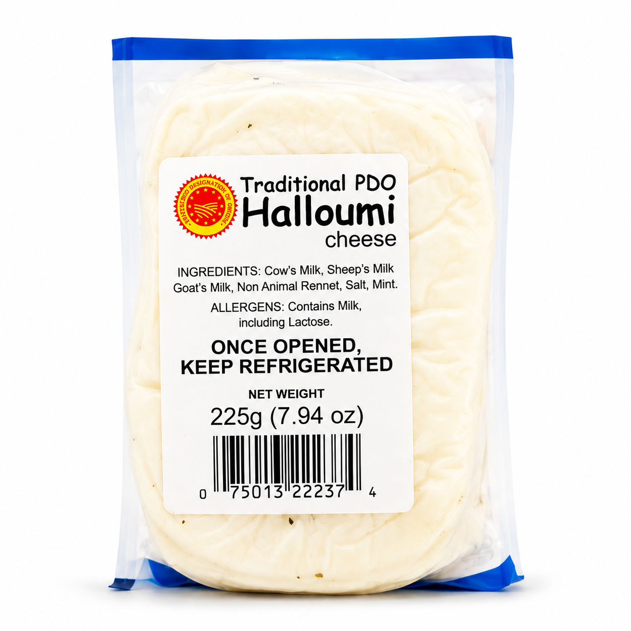 Krinos Traditional PDO Halloumi Cheese, 8.8 oz (250g)