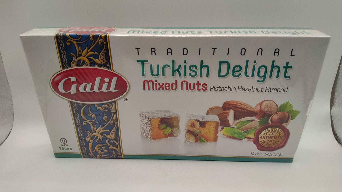 Galil Turkish Delight – Mixed Nuts – 454g