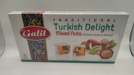 Galil Turkish Delight – Mixed Nuts – 454g