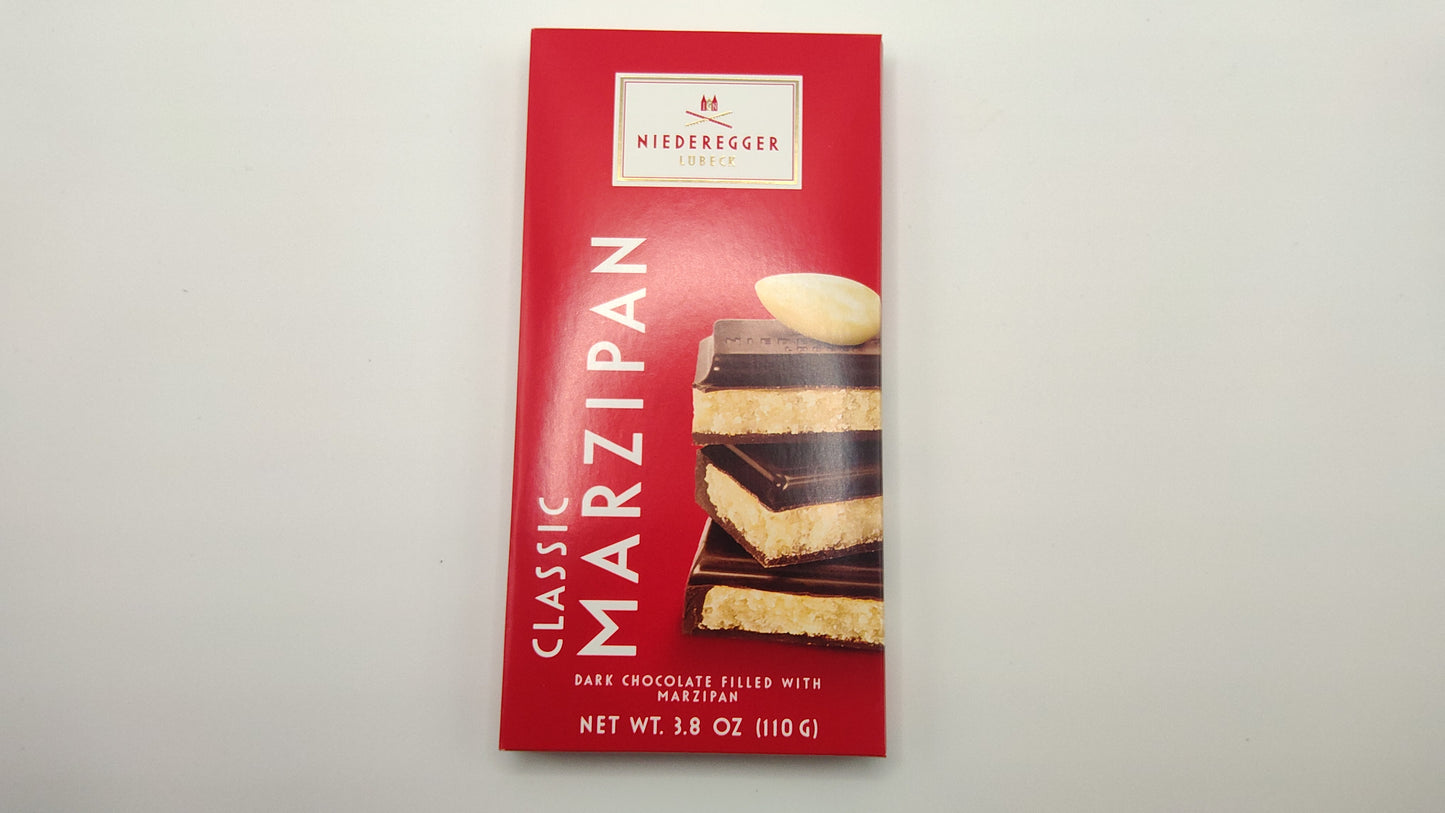 Niederegger Classic Marzipan Bar – 110g (Dark Chocolate Filled With Marzipan)
