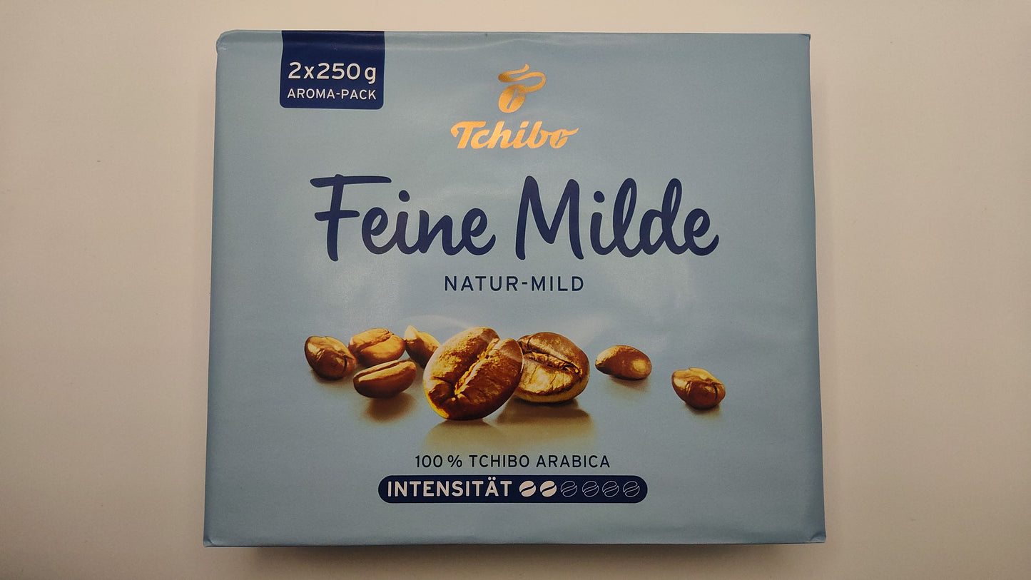Tchibo Feine Milde Mild Ground Coffee (2×250g)