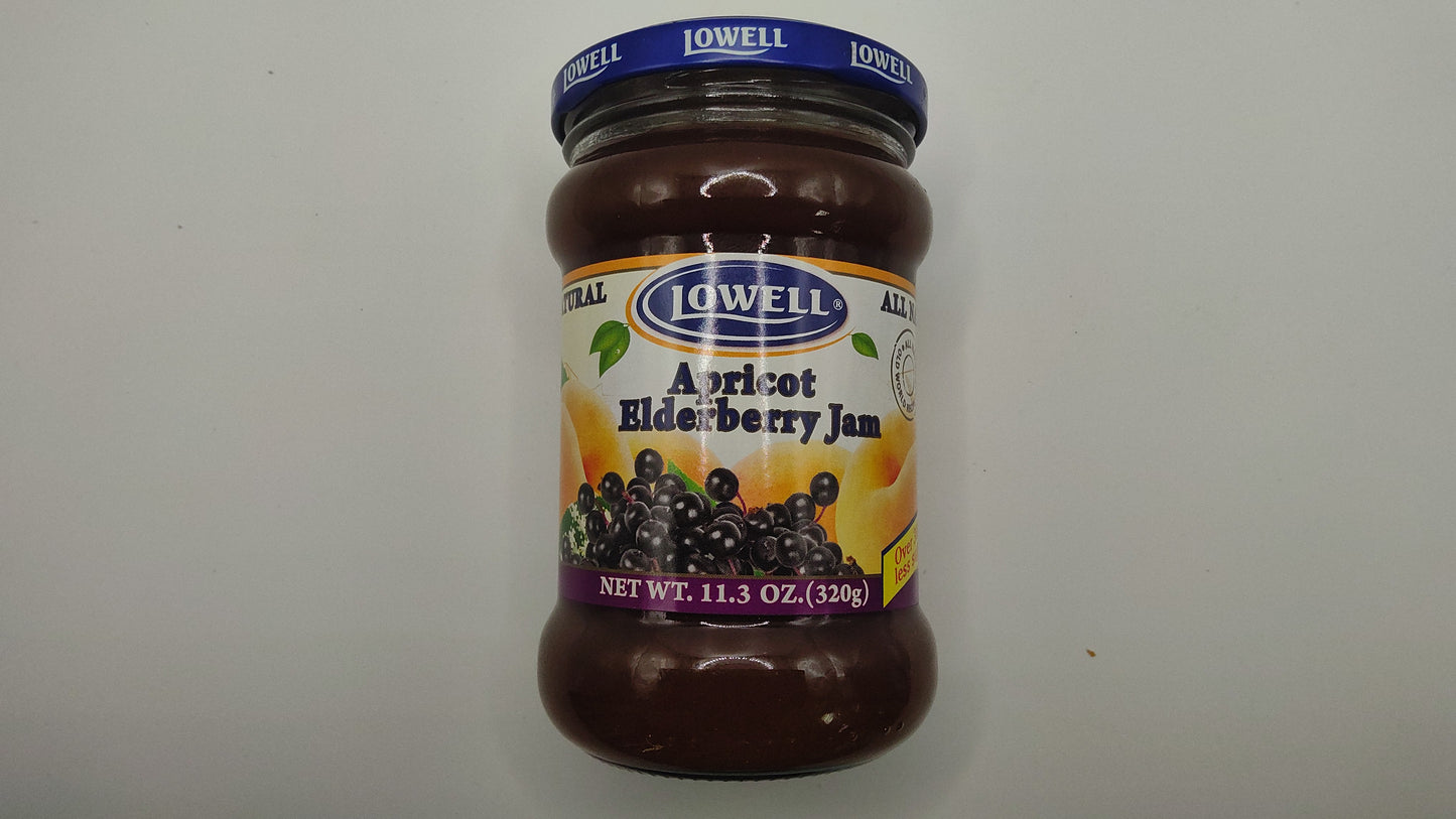 Lowell Apricot & Elderberry Jam – 320g