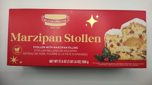 KuchenMeister Marzipan Stollen – 500g (Marzipan Filling)