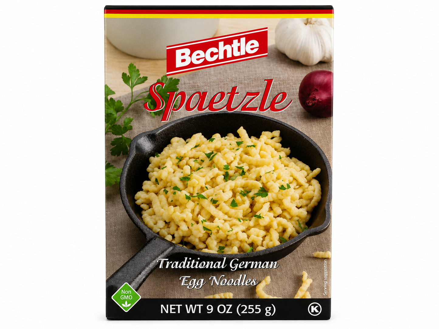 Bechtle Traditional German Egg Noodles Spaetzle, 17.6 oz (500g)