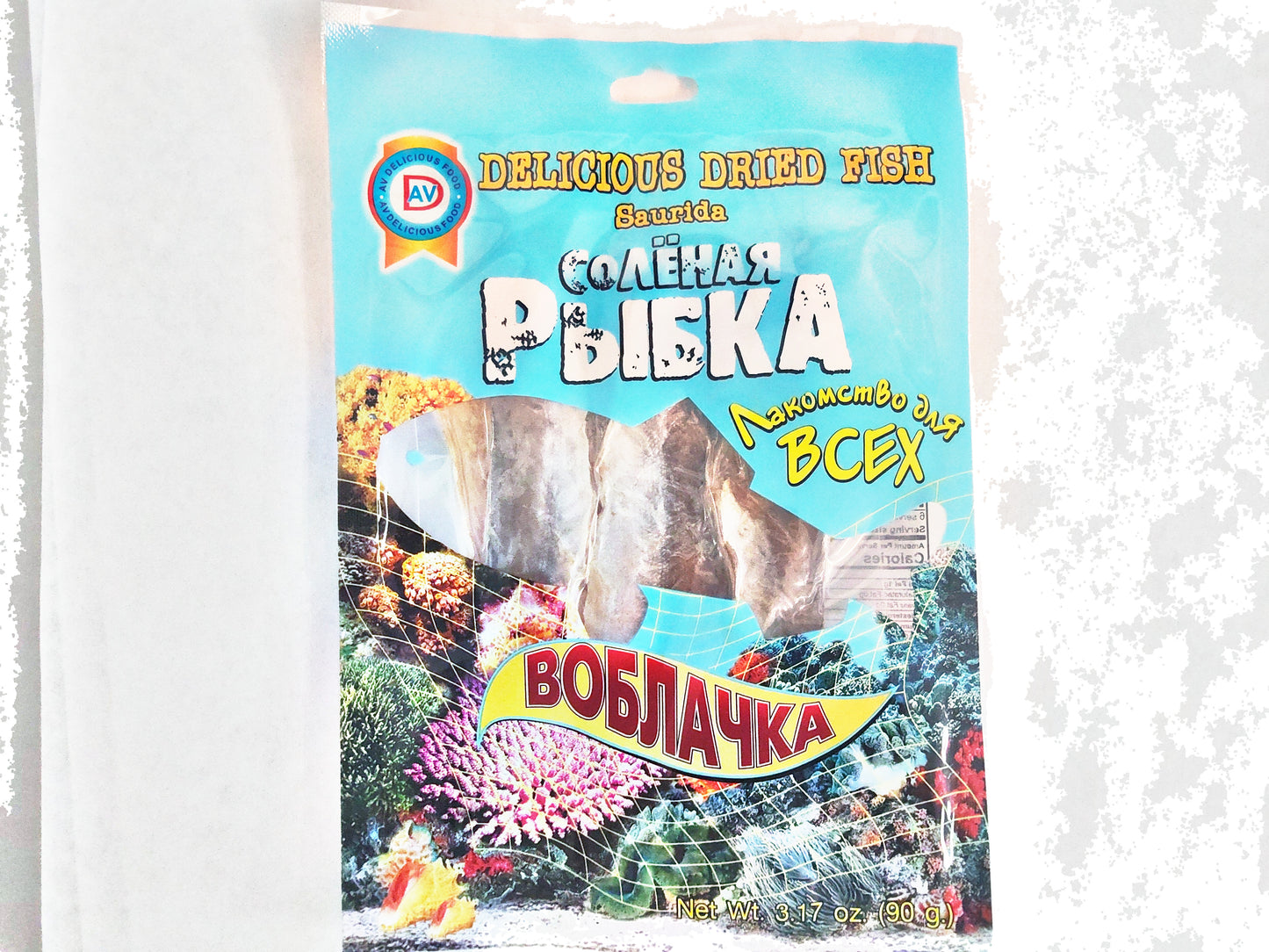 AV Delicious Voblachka Dried Saurida Fish, 3.17 oz (90g)