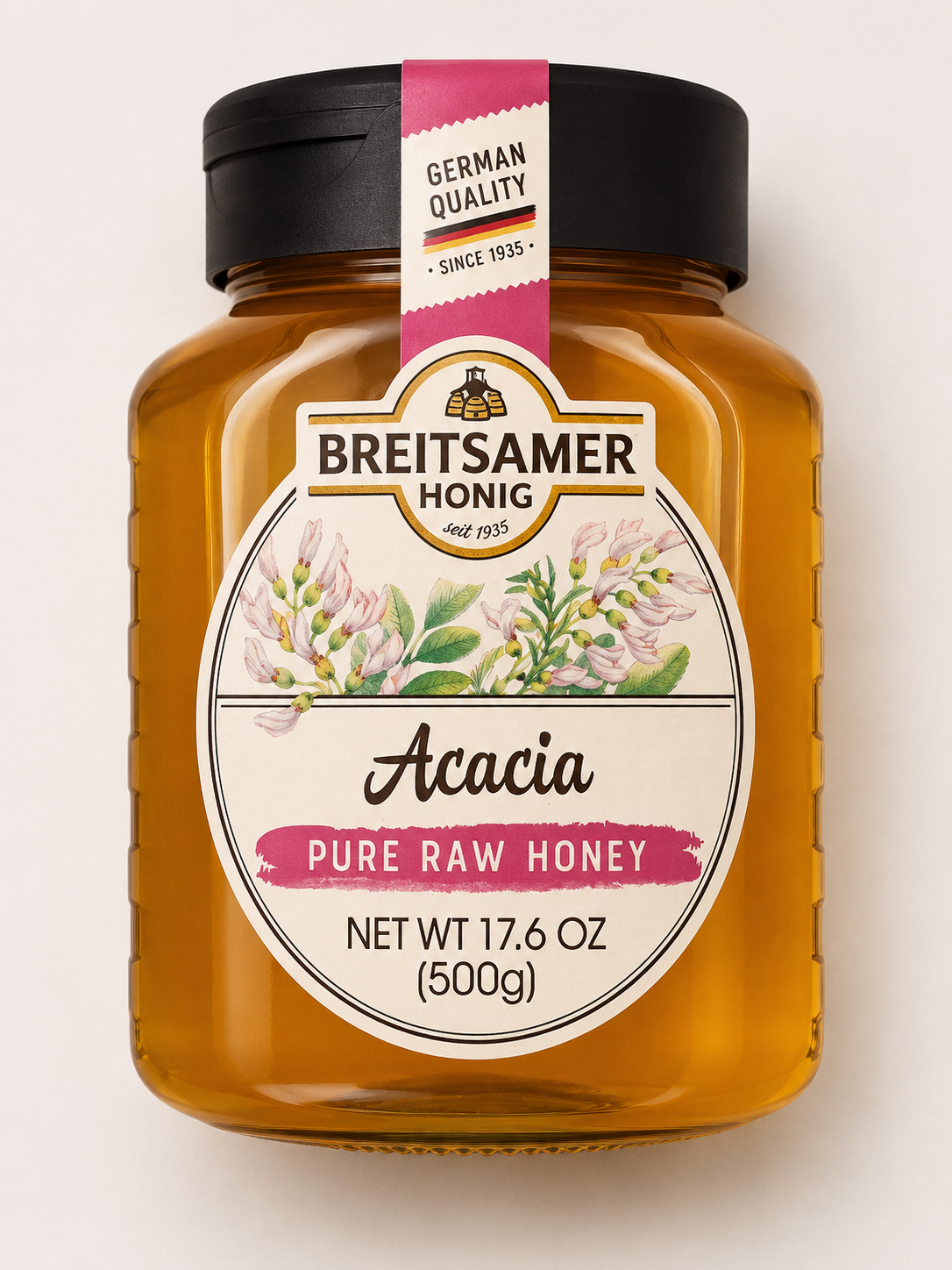 Breitsamer Pure Raw Acacia Honey (500g)