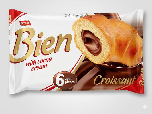 Simsek Bien Croissant with Cocoa Cream, 6 pieces