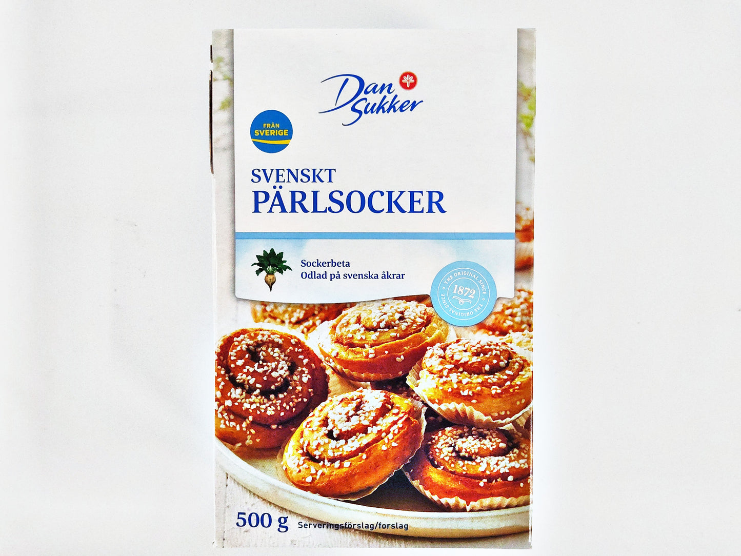 DanSukker Pearl Sugar (Pärlsocker), 17.6 oz (500g)
