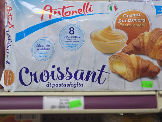 Antonelli Filled Croissants – Individually Wrapped (Made in Italy)