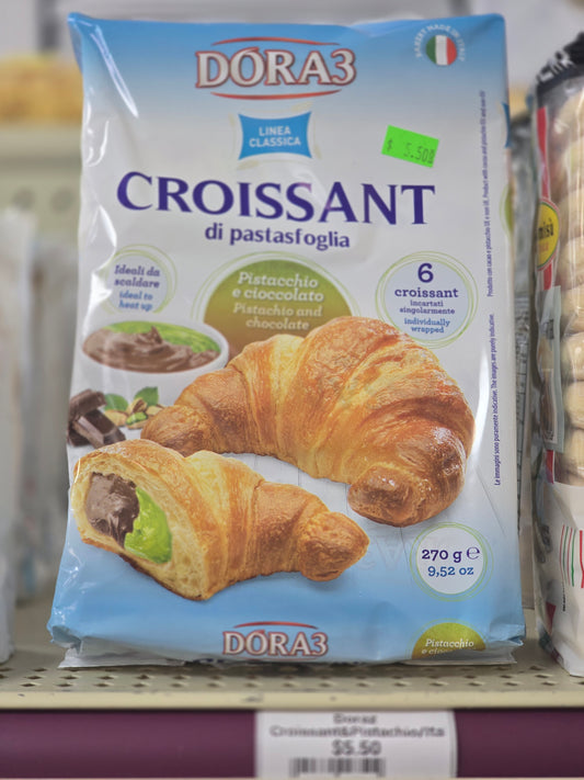 DORA3 Pistachio & Chocolate Filled Croissants – 6 Pack (270g)