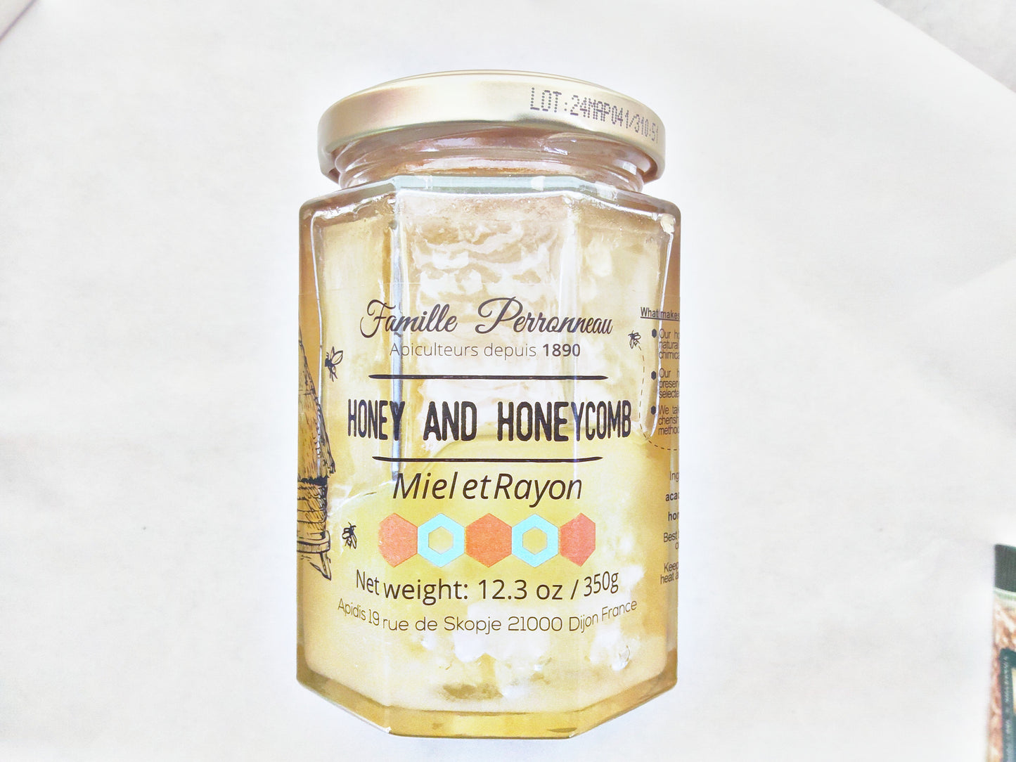 Famille Perronneau Honey and Honeycomb, 12.3 oz (350g)