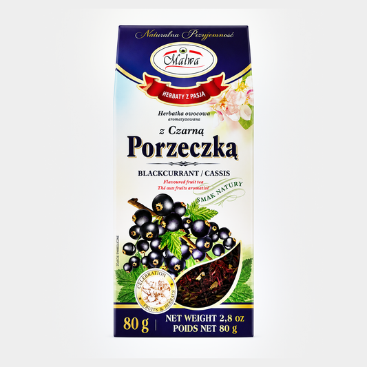 Malwa Blackcurrant Flavoured Fruit Tea, 2.8 oz (80g)