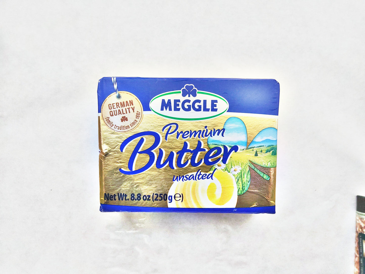 Meggle Premium Butter Unsalted, 8.8 oz (250g)