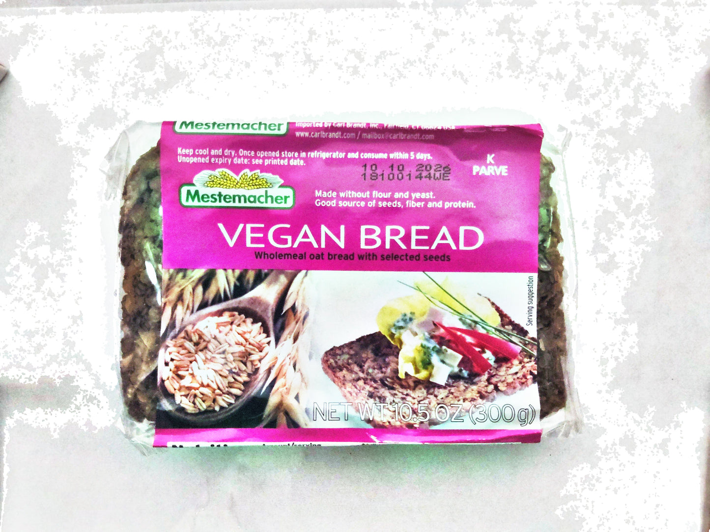 Mestemacher Vegan Bread, 10.5 oz (300 g)