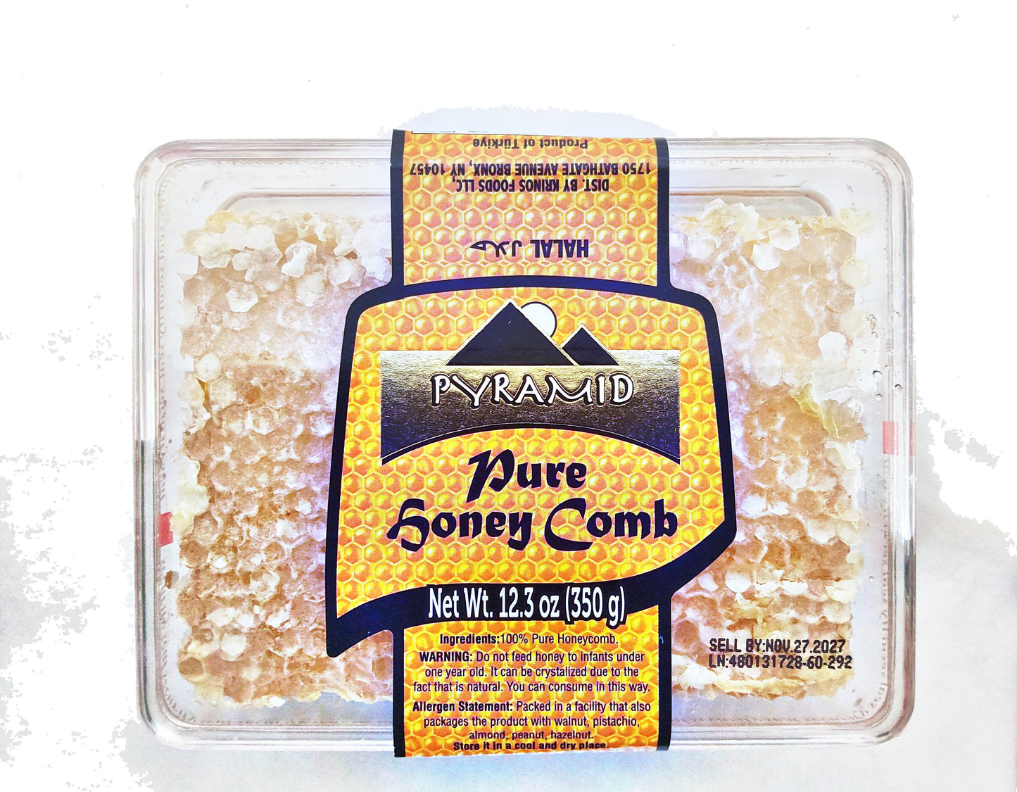 Pyramid Pure Honey Comb, 12.3 oz (350g)