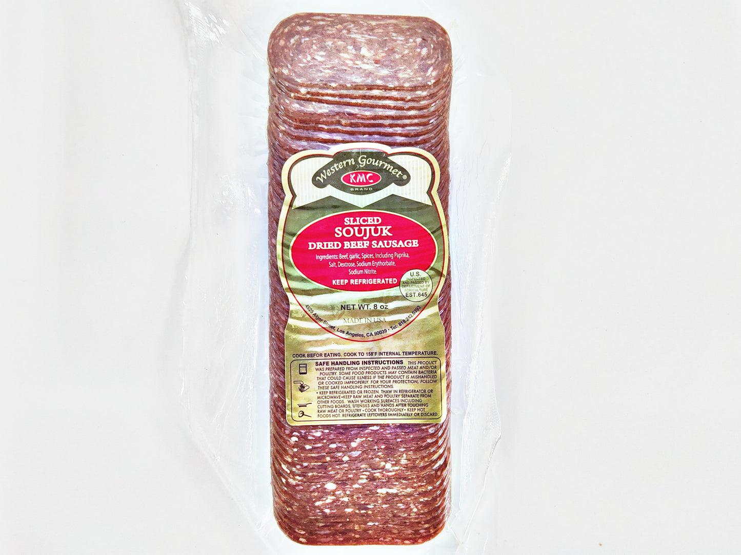 Western Gourmet Soujuk Beef Sausage, 8 oz